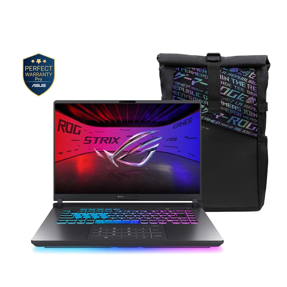 ASUS ROG Strix G16 G615LW-TS132W Laptop - Intel® Core™ Ultra 9-290HX - 32GB - 1TB SSD - NVIDIA® GeForce RTX™ 5080 16GB - 16" FHD+ 300Hz - Win11 - Eclipse Gray
