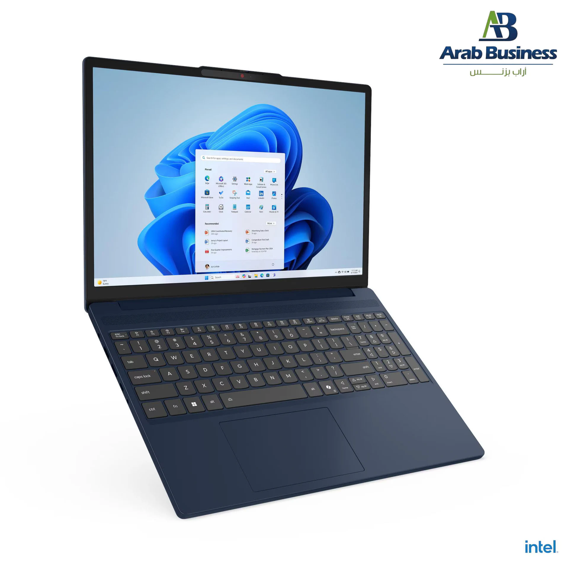 Lenovo Ideapad Slim 3 15IRH10 Laptop Intel Core i7 13620H 16GB RAM 512GB SSD Intel UHD Graphics 15.3” WUXGA, Blue + Bag, Mouse - 83K100QRED