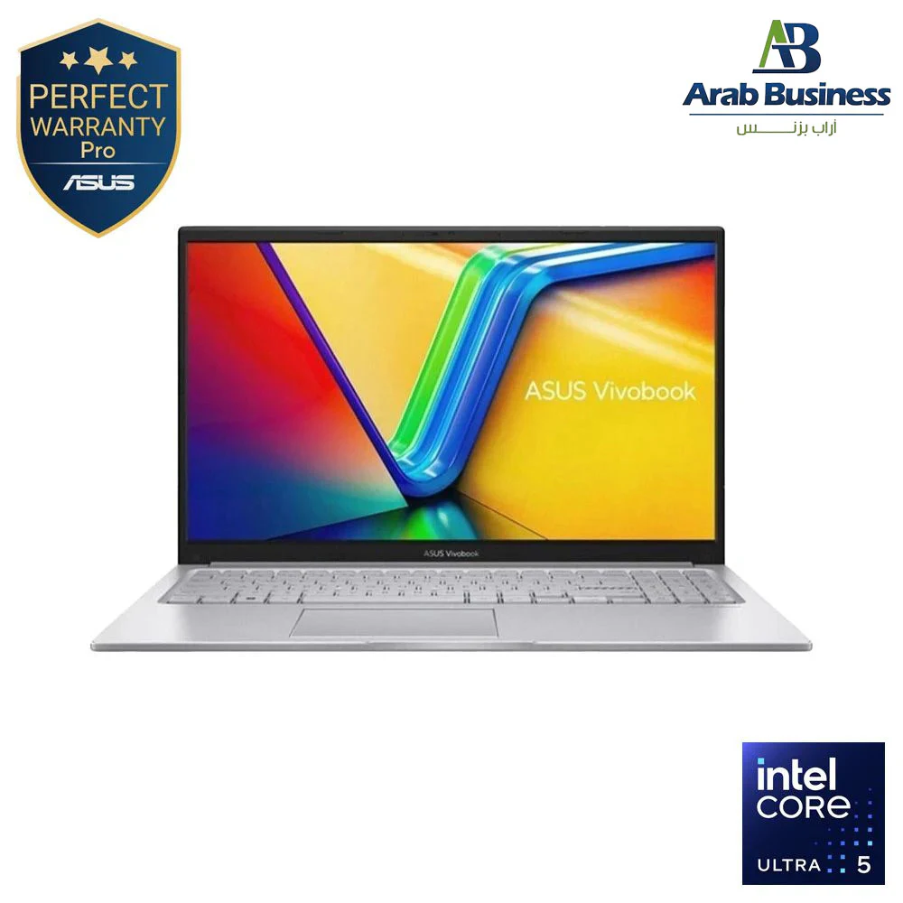 ASUS Vivobook 16 X1607CA-MB155W Core Ultra 5 225H / 16GB RAM / 512GB SSD / Intel Graphics / 16" WUXGA / Windows 11 – Cool Silver - 90NB15A2-M00AU0