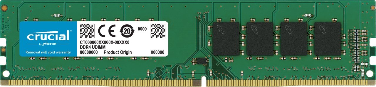 Crucial 4GB DDR4 SDRAM Memory Module - 4 GB - DDR4 SDRAM - 2666 MHz DDR4-2666/PC4-21300 - 1.20 V - Non-ECC - Unbuffered - 288-pin - DIMM