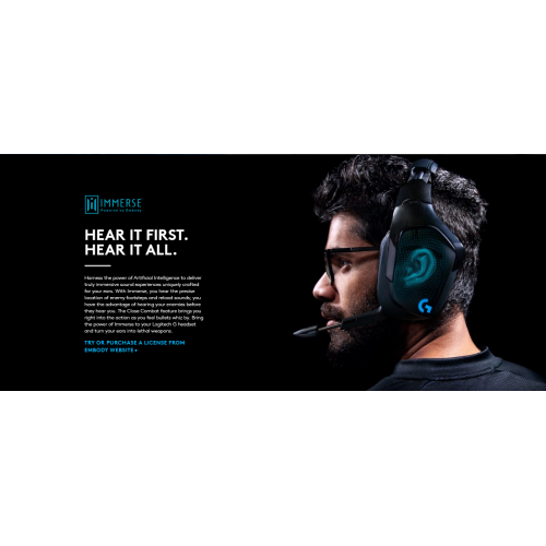 Headphone LOGITECH GAMING HEADSET G 433 7.1 SURROUND 3.5 MM EMEA TRIBLE