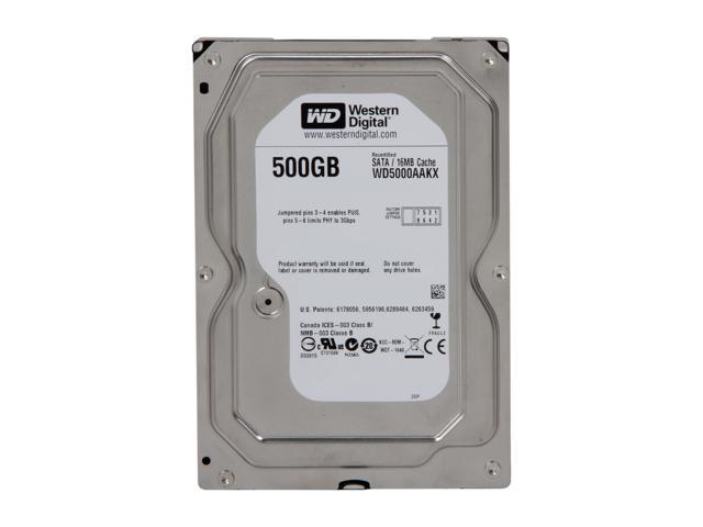WD Blue SATA (500GB, Blue, Refurbished)