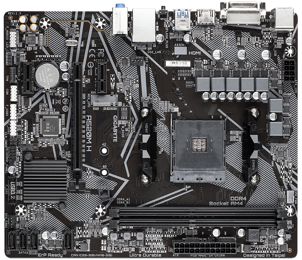 MB GIGABYTE A 520 MH AMD (rev. 1.x)