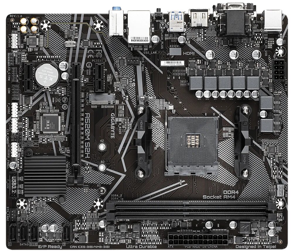 MB GIGABYTE A520 M S2H AMD