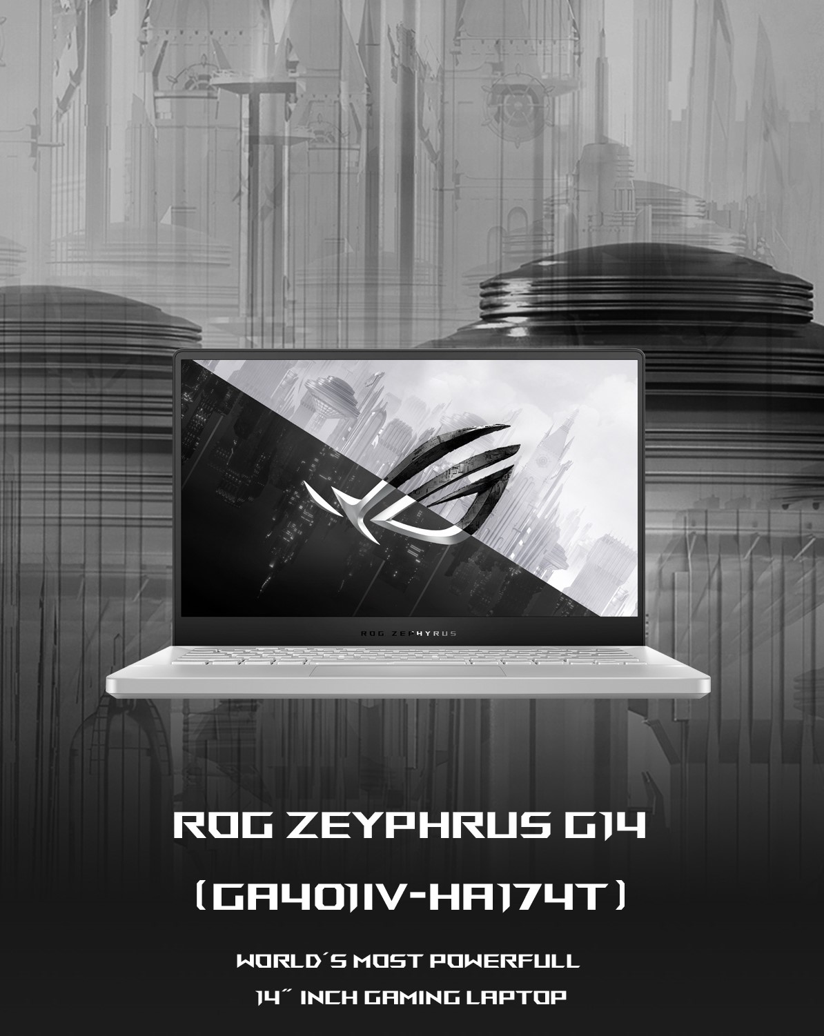 Rog Zephyrus G14 GA401IV-HA174T, R9-4900HS 14.0 WQHD 60 HZ DDR4 8G+8G ON BD 1 TB PCIE G3 SSD VGA G DDR6 6GB RTX 2060