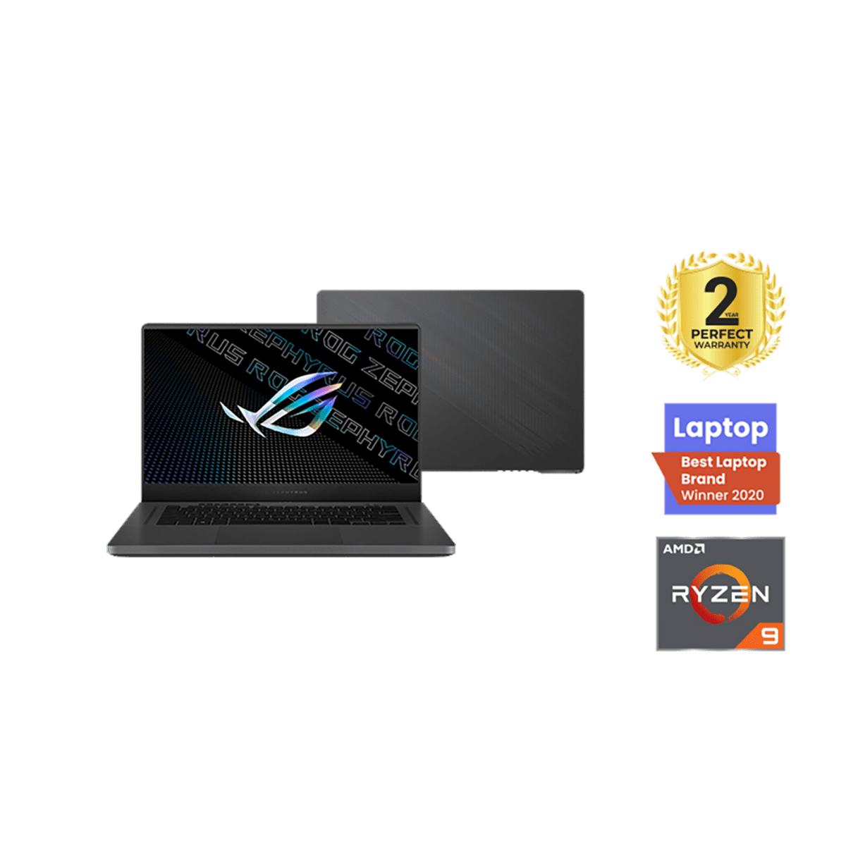 Asus ROG Zephyrus G15 GA503QS-HQ004T 15.6  inch AMD Ryzen™ 9-5900HS - 1TB PCIe SSD-32 GB DDR4- RTX™ 3080 8GB GDDR6 Win10 Eclipse Gray