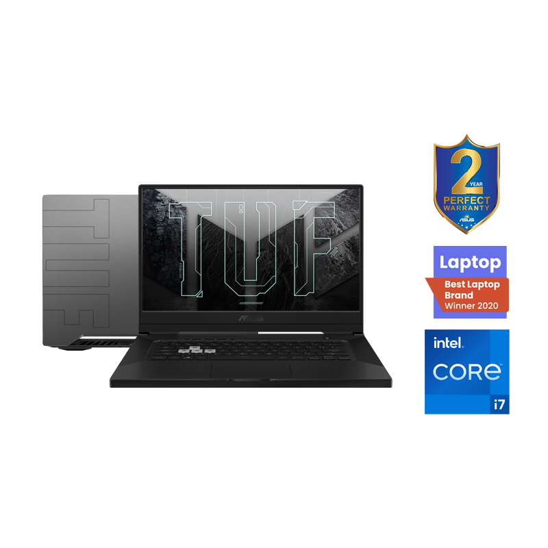 ASUS TUF Dash F15 FX516PC-HN001T Gaming Laptop 15.6-inch 144Hz Intel Core i7 11370H 8GB DDR4, 512GB PCIe SSD RTX 3050 Win 10 Grey
