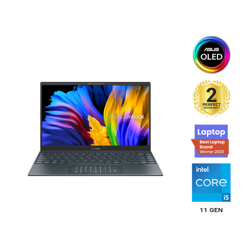 ASUS ZenBook 13 OLED, UX325EA-KG235T, Intel® Core™ i5-1135G7,8 GB DDR4, 512GB PCIe® 3.0 SSD, Intel Iris Xᵉ Graphics ,Windows 10,Pine Grey