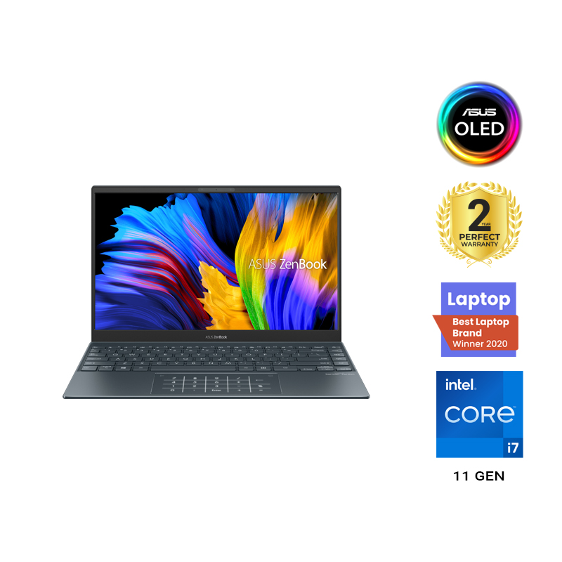ZenBook 13 OLED-UX325EA-KG287T (Intel® Core™ i7-1165G7 - 16GB - 1TB - Intel® Iris Xe Graphics - 13.3" OLED,4K UHD - Win10)