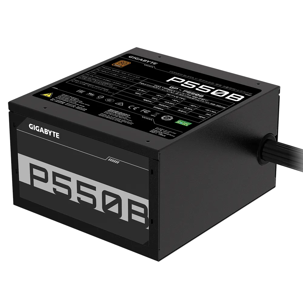 Power Supply GIGABYTE™ P550B 550W 80-Bronze