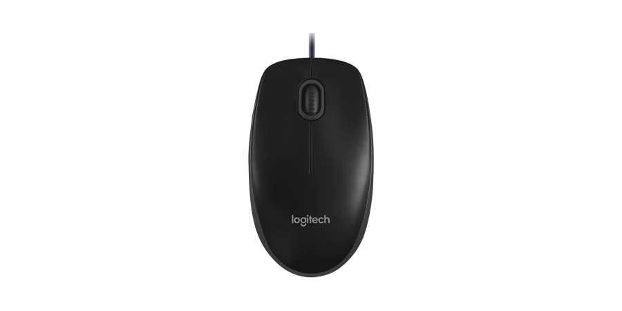Logitech MK120 Wired Keyboard and Mouse Combo for Windows, Optical Wired Mouse, Full-Size Keyboard, USB Plug-and-Play, Compatible with PC, Laptop - Black