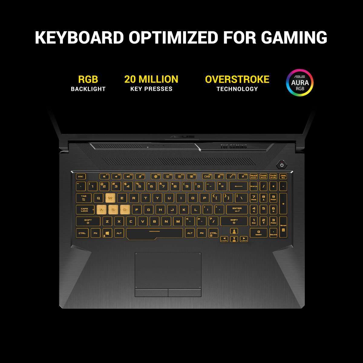 Asus TUF Gaming F17 FX706HEB-HX152T Gaming Laptop 17.3-inch FHD 144Hz Intel Core i7-11800H 16GB DDR4 512GB PCIe SSD RTX 3050 Ti 4GB DDR6 win10 Eclipse Gray