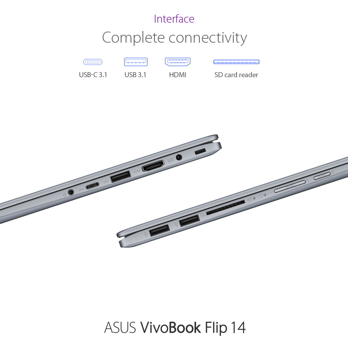 Asus Vivobook Flip 14 TP412FA-8G003T 14 Inch Full HD Intel Core I3-10110U 8GB DDR4 256GB PCIe SSD Intel UHD Graphics Win.10 Star Grey