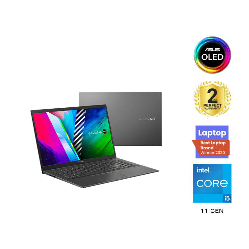 Asus VivoBook 15 K513EP-OLED005T15.6 Inch FHD OLED 144Hz Intel Core I5-1135G7 512GB PCIe SSD 8GB MX330 2GB Win.10 Indie Black,Without Finger Print