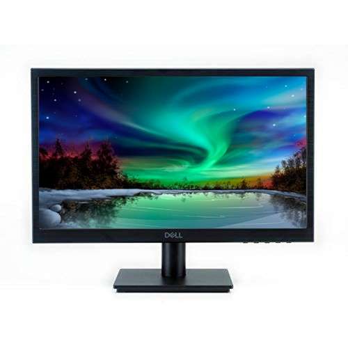 Dell 19 Monitor D1918H 18.5" (47 cm) 1366x768 at 60 Hz, Twisted Nematic, Anti-Glare, 1xHDMI (vr 1.4) & VGA and Tilt.