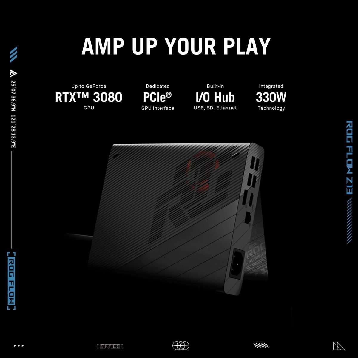 Asus ROG FLOW Z13 GZ301ZE-LC170W Laptop 13.4-inch FHD Intel Core™ i9 12900H 16GB DDR5 1TB PCIe SSD  GeForce RTX™ 3050 Ti 4 GB GDDR6 Win 11 Black