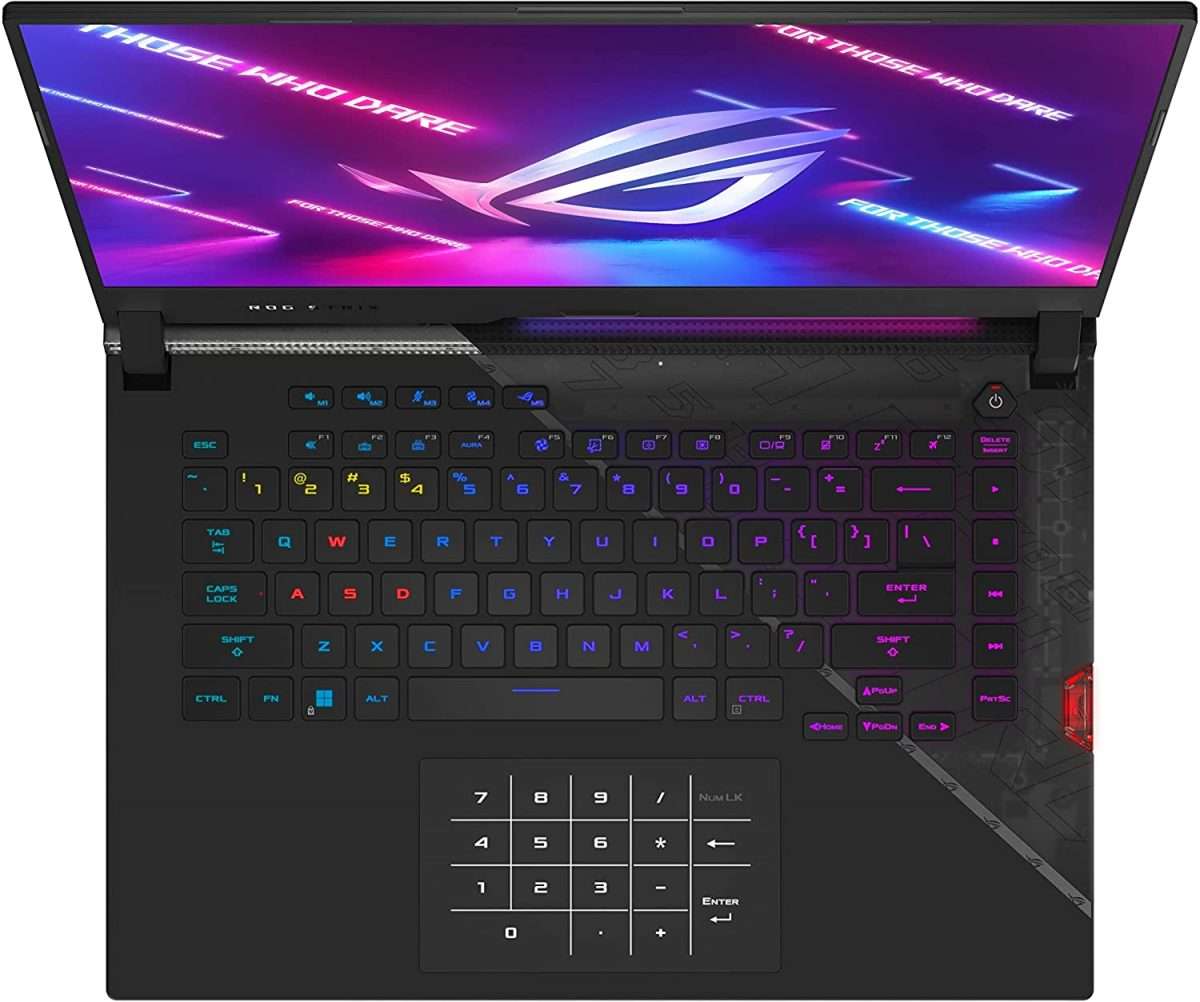 Asus ROG Strix Scar 15 G533ZM-LN046W Gaming Laptop 15.6-inch WQHD 240 HZ Intel Core i7-12700H 16GB DDR5 1 TB PCIe SSD RTX 3060 DDR6 6GB Win 11 Black