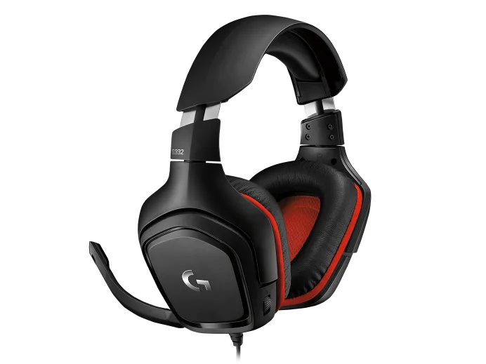 Logitech G332 Wired Gaming Headset, Rotating Leatherette Ear Cups, 3.5 mm Audio Jack, Flip-to-Mute Mic, Lightweight for PC,Xbox One,Xbox Series X|S,PS5,PS4,Nintendo Switch, Black