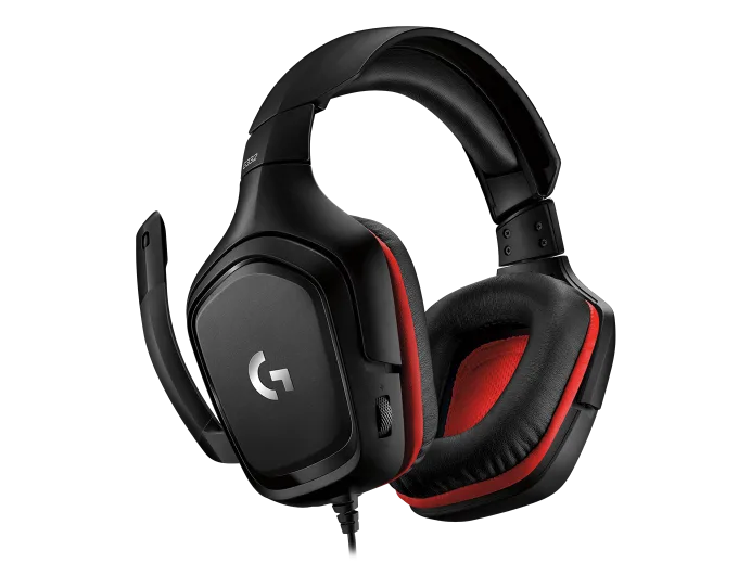 Logitech G332 Wired Gaming Headset, Rotating Leatherette Ear Cups, 3.5 mm Audio Jack, Flip-to-Mute Mic, Lightweight for PC,Xbox One,Xbox Series X|S,PS5,PS4,Nintendo Switch, Black
