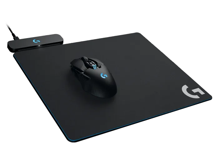 Logitech G Powerplay Wireless Charging System for G502 Lightspeed, G703, G903 Lightspeed and PRO Wireless Gaming Mice, Cloth or Hard Gaming Mouse Pad - Black