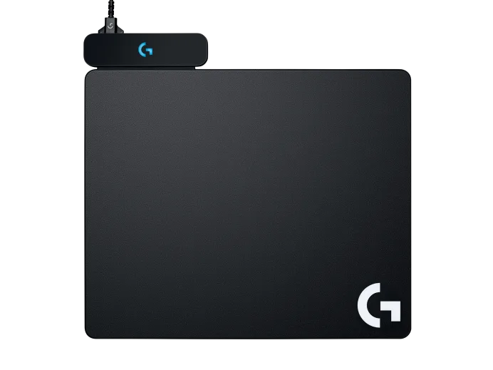 Logitech G Powerplay Wireless Charging System for G502 Lightspeed, G703, G903 Lightspeed and PRO Wireless Gaming Mice, Cloth or Hard Gaming Mouse Pad - Black