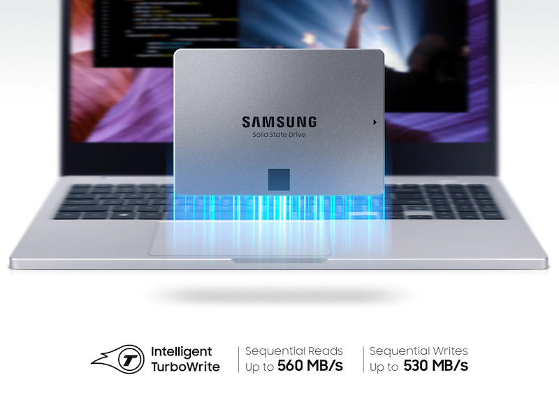 Samsung 870 QVO 1 TB SATA 2.5 Inch Internal Solid State Drive (SSD) (MZ-77Q1T0)