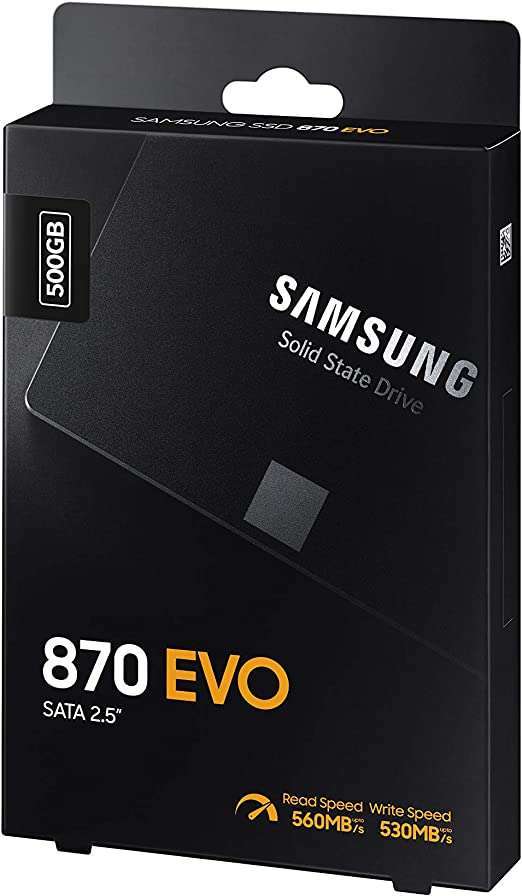 Samsung 870 EVO 500GB SATA 2.5" Internal Solid State Drive (SSD) (MZ-77E500)