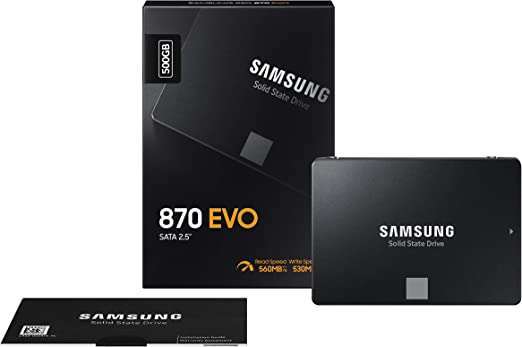 Samsung 870 EVO 500GB SATA 2.5" Internal Solid State Drive (SSD) (MZ-77E500)