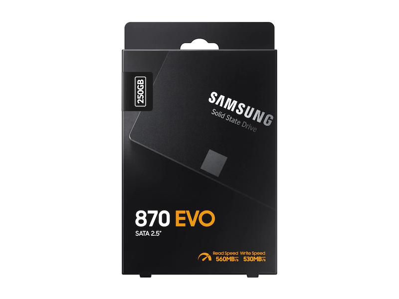 Samsung 870 EVO 250GB SATA 2.5" Internal Solid State Drive (SSD) (MZ-77E250)