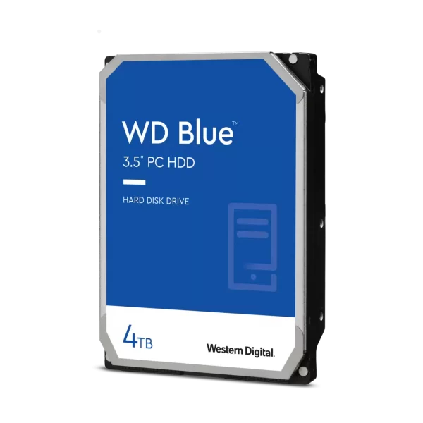 Western Digital 4TB WD Blue PC Hard Drive HDD - 5400 RPM, SATA 6 Gb/s, 256 MB Cache, 3.5" - WD40EZAZ