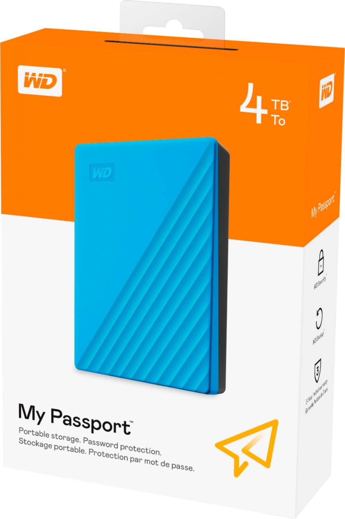 Western Digital My Passport - 4TB Blue