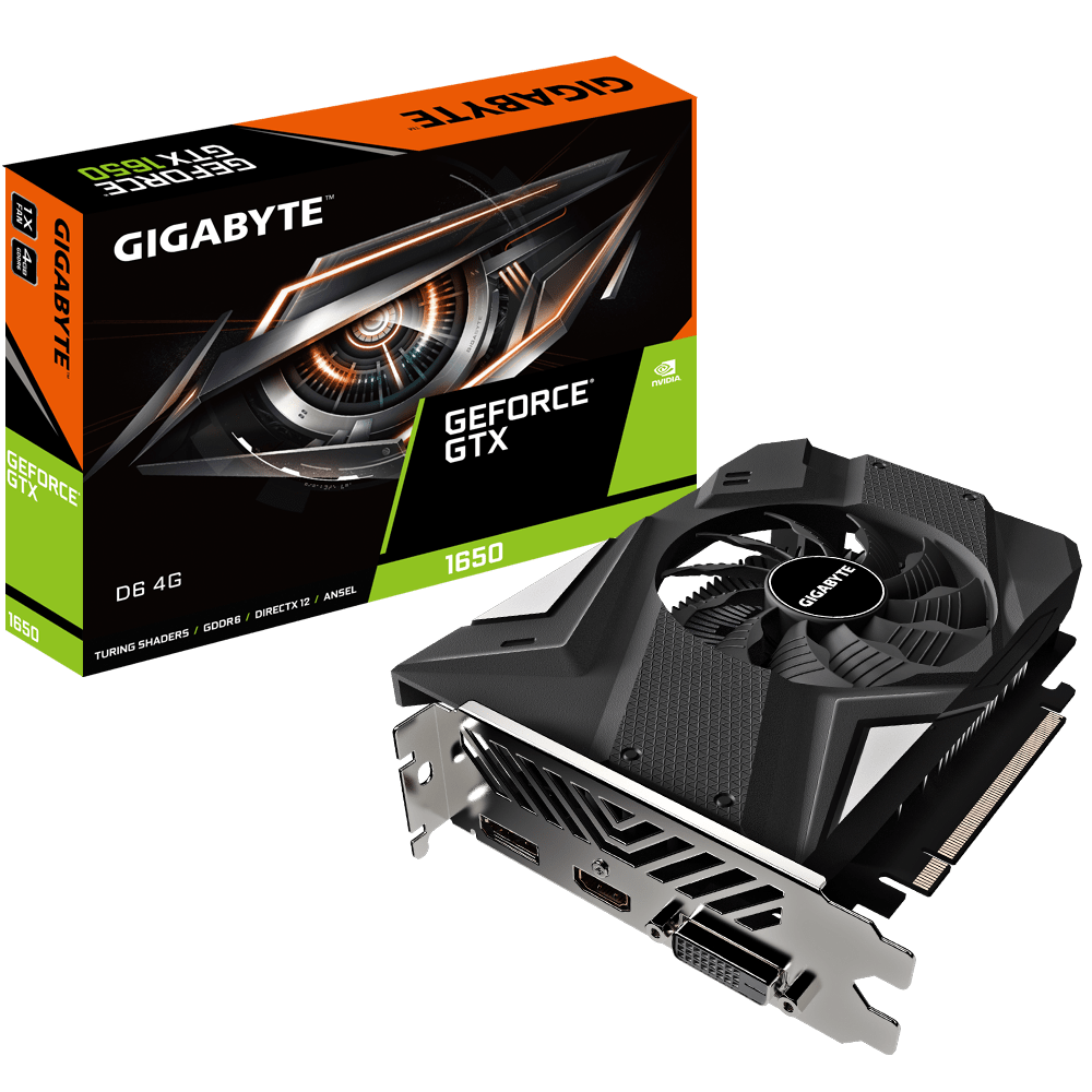 GeForce® GTX 1650 D6 4G (rev. 2.0)