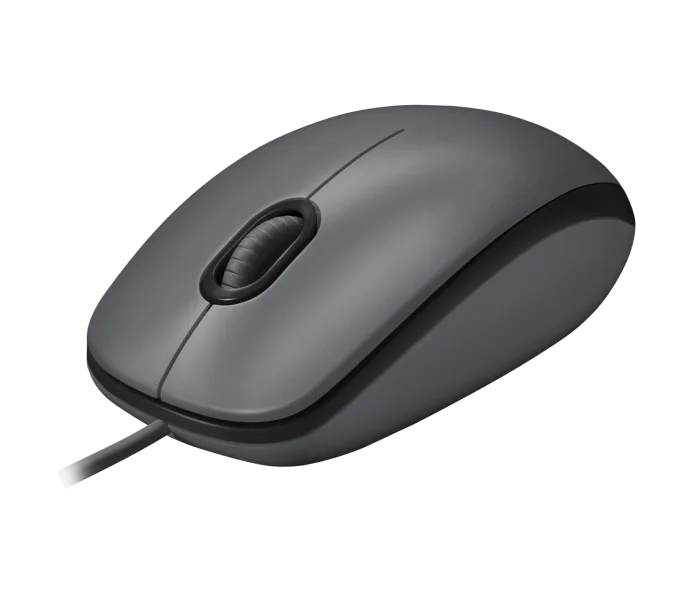 Logitech M90 Optical Wired Mouse - Black