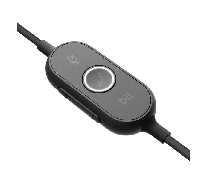 Logitech Zone Wired Noise Cancelling Headset, Certified for Microsoft Teams with advanced noise-canceling mic technology for open office environments, USB-C with USB-A adapter, Graphite