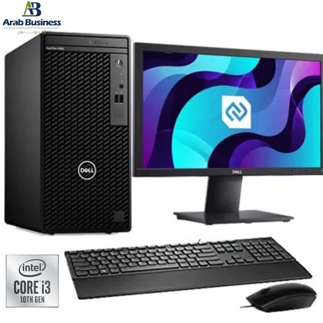 DELL OptiPlex 3090 CORE I3 10105 RAM 4G HDD 1 TERA KB MOUSE DOS + Dell 20 Monitor: E2020H