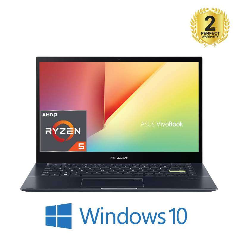 Asus VivoBook Flip 14 TM420UA-EC005T - AMD Ryzen™ 5-5500U - 8GB - 512GB SSD - AMD Radeon™ Graphics - 14"" FHD - Win10 - Bespoke Black