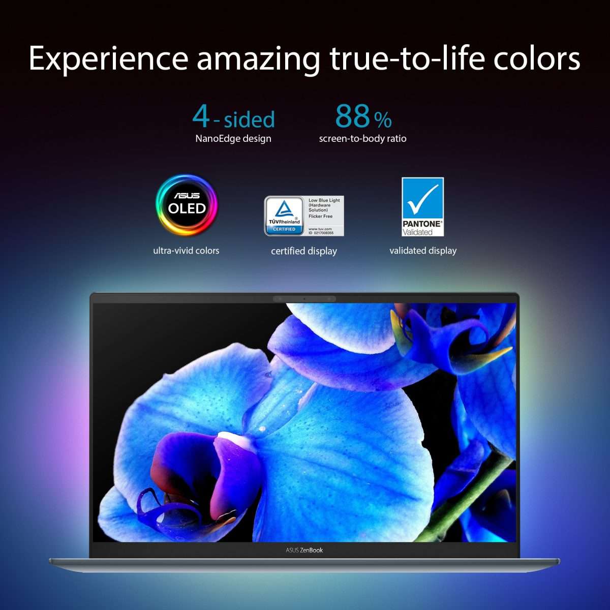 Asus Zenbook 13 OLED UX325EA-OLED007W Laptop, 13.3-inch OLED FHD (1080 × 1920), Intel Ci7-1165G7, 16GB LPDDR4X, 1TB PCIe SSD, Intel Iris Xe Graphics, Windows 11 Home, 90NB0SL1-M00C20, Pine Grey
