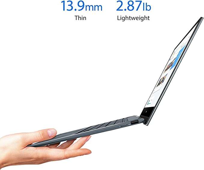 Asus Laptop Zenbook Flip 13 UX363EA-OLED007W Intel Core I7-1165G7- 2.8 GHZ, 16GB RAM, 1TB SSD M2 Storage, 13.3 “OLED FHD Display, intel Iris Xe Graphics, Windows 11, Pine Gray
