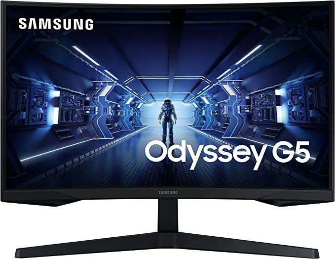 SAMSUNG ODYSSEY G5 LC27G55TQBMXEG 27 INCH 144HZ 1MS 2K VA CURVED GAMING Monitor