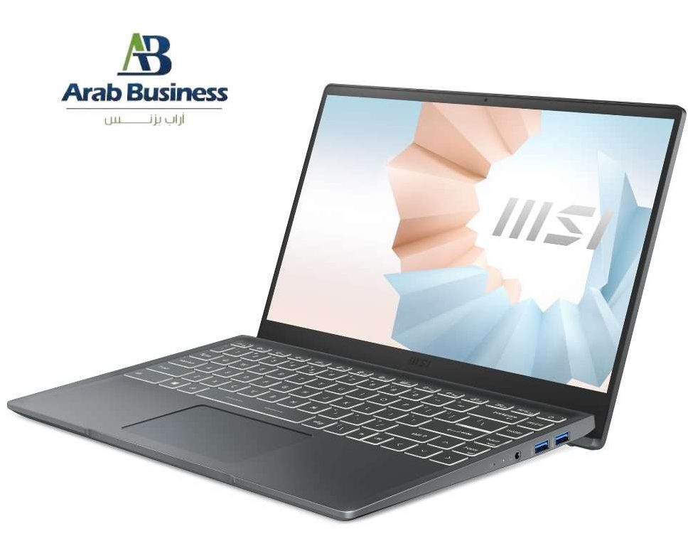 MSI Modern 14 B11MOU Laptop, Intel Ci3-1115G4, 4GB RAM, 256GB SSD, 14-inch FHD, Intel UHD Graphics, FREE DOS, Carbon Grey
