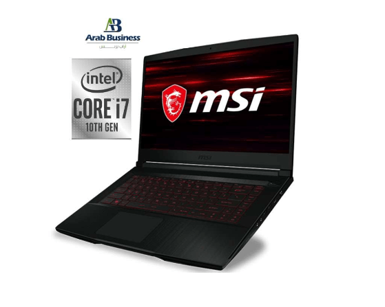 MSI GF63 Thin 10UD,Gaming Laptop, Intel Corei7-10750H, 16GB RAM, 1TB+256GB SSD, RTX 3050Ti Max-Q-4GB, Win10, Black