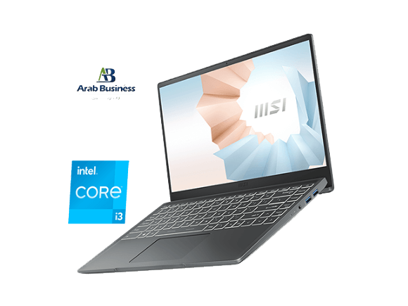 MSI Modern 14 B11MOU Laptop, Intel Ci3-1115G4, 4GB RAM, 256GB SSD, 14-inch FHD, Intel UHD Graphics, FREE DOS, Carbon Grey