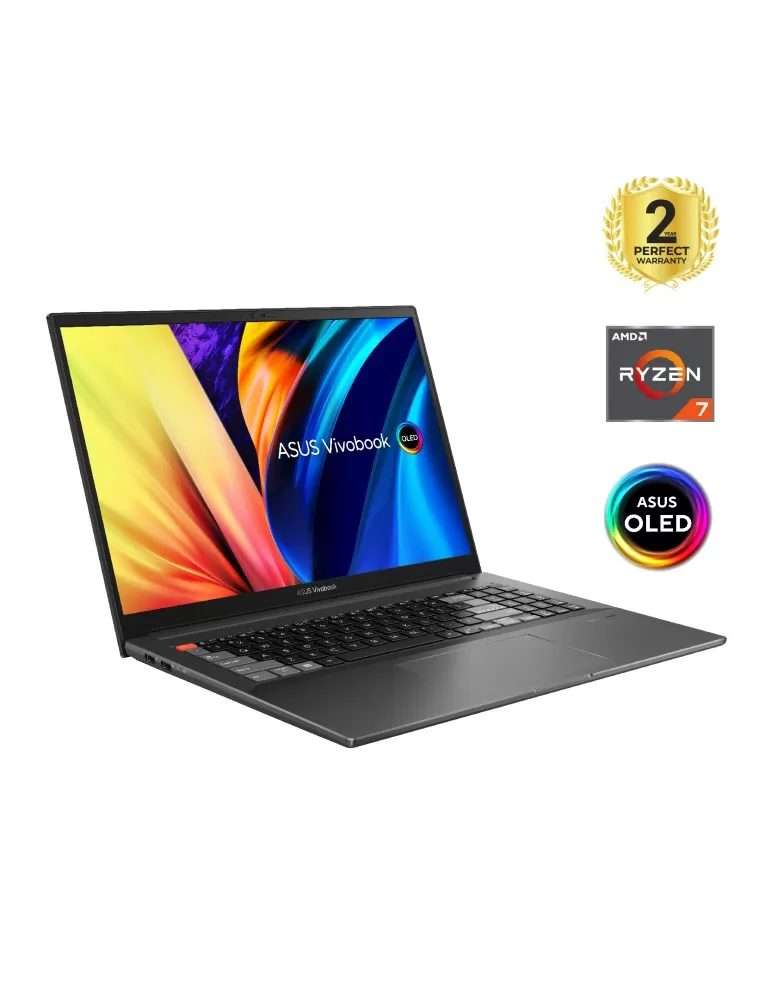 Asus Vivobook Pro 16X OLED M7600QC-OLED007W Amd Ryzen 7-5800H 1TB SSD 16GB Ram Nvidia GeForce RTX 3050 4GB 16" Inch 4K Win.11