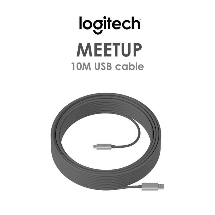 Logitech STRONG USB 3.1 CABLE - GRAPHITE - USB - WW - 10M AOC CABLE