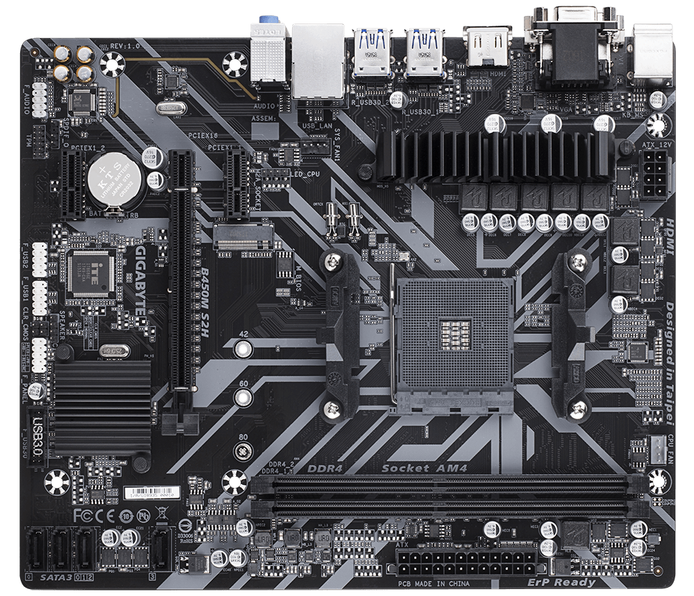 GIGABYTE B450M S2H Motherboard