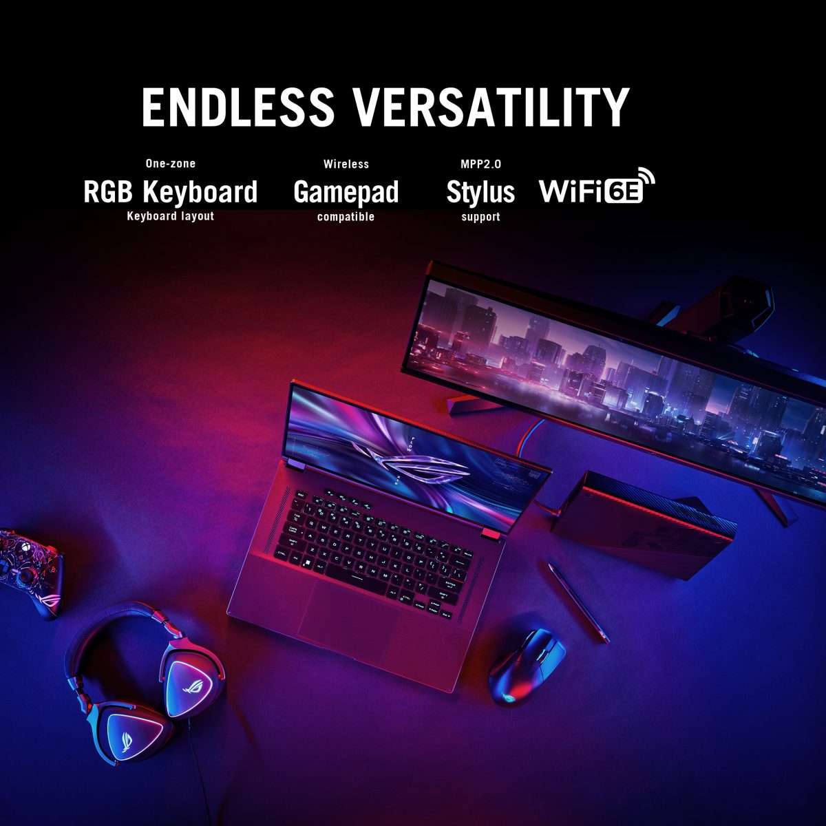 Asus ROG Flow X16 (GV601RM-GRY57W) AMD Ryzen 7 6800HS, 16GB DDR5, 512GB M.2 SSD,Rtx 3060,&nbsp; Windows 11 Home, Eclipse Gray
