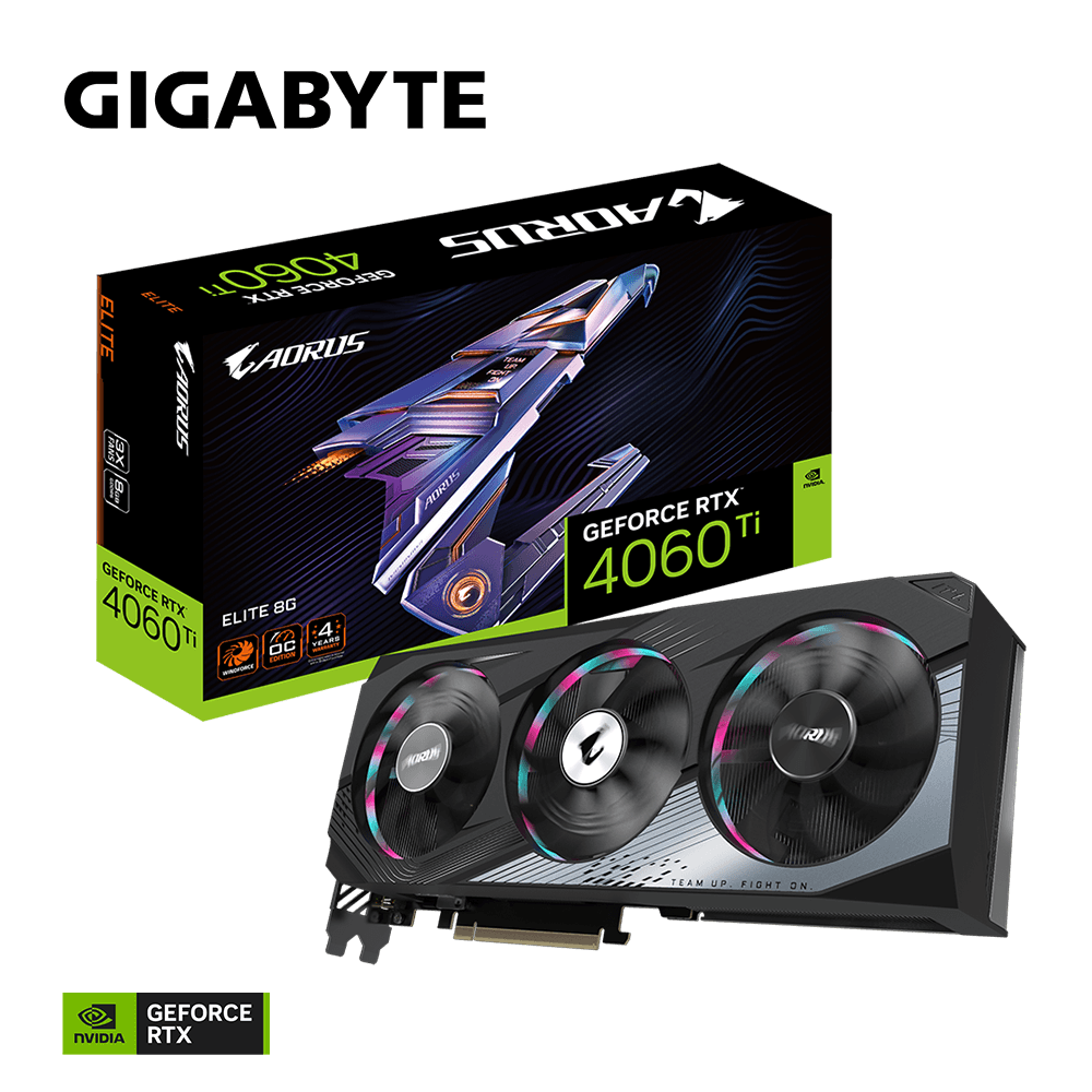 GIGABYTE AORUS GeForce RTX 4060 Ti ELITE 8G