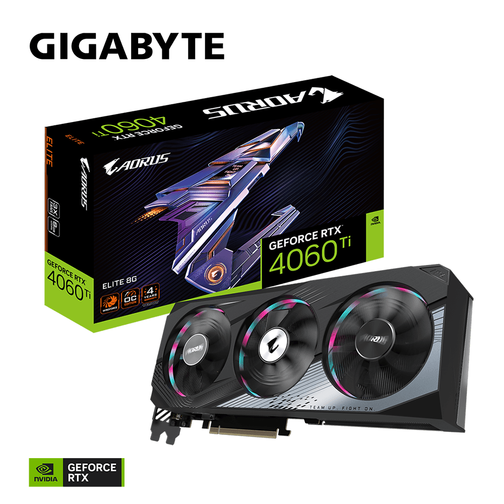 GIGABYTE AORUS GeForce RTX 4060 Ti ELITE 8G