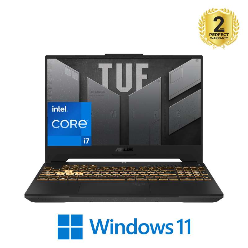 TUF F15 FX507ZC4-HN002W Gaming Laptop With 15.6-Inch FHD Display, Core i7-12700H Processor /16GB RAM /512GB SSD/Windows 11 Home/4GB NVIDIA GeForce RTX 3050 Graphics English/Arabic Mecha Gray