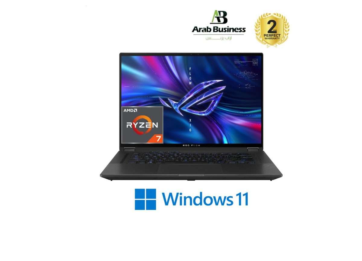 Asus ROG Flow X16 (GV601RM-GRY57W) AMD Ryzen 7 6800HS, 16GB DDR5, 512GB M.2 SSD,Rtx 3060,&nbsp; Windows 11 Home, Eclipse Gray